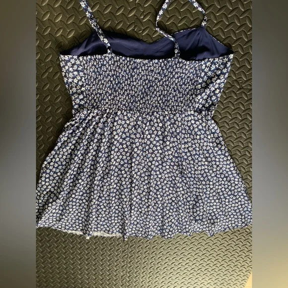 Old Navy Cami Dress | Blue Floral | size xl - Picture 4 of 4